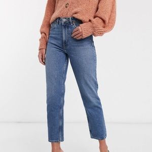 ASOS florence straight leg jeans, mid vintage blue sz 28/30